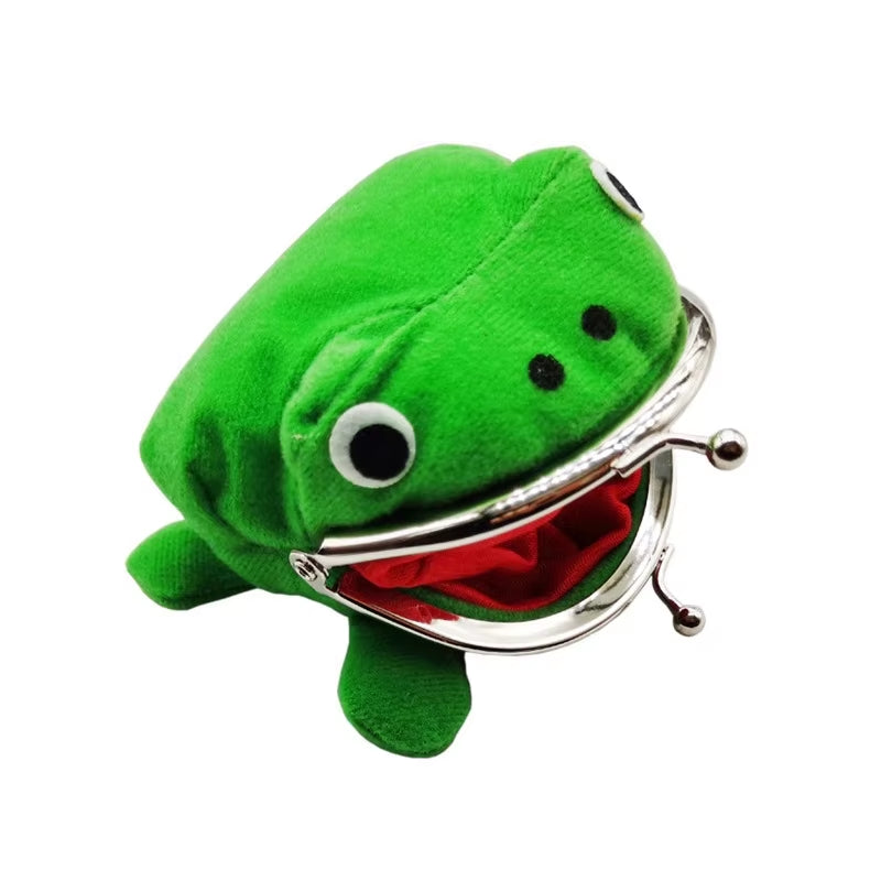 1PC Frog Coin Purses Cartoon Wallet Pouch Anime Manga Shape Fluff Clutch Cosplay Cute Wallet Purse Coin Holder Girls Gift