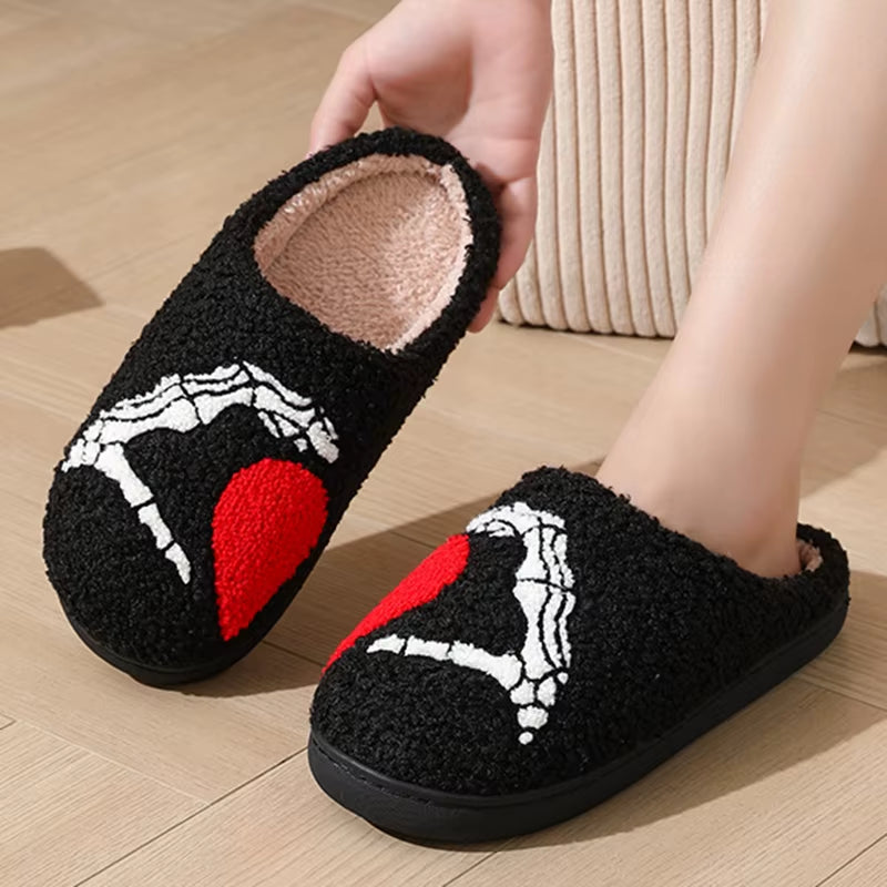Cozy Autumn & Winter Slippers for Women - Lightweight Cotton Home Slides with Non-Slip Comfort