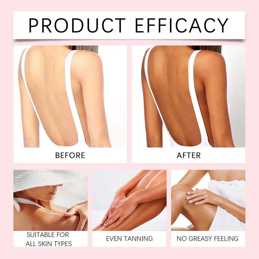 Achieve a Radiant Sun-Kissed Glow with Our Moisturizing Sunless Tanning Drops - Perfect for Face and Body