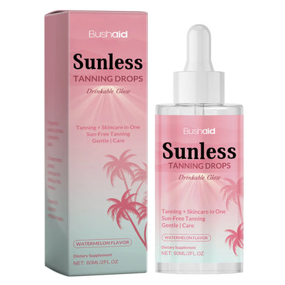 Achieve a Radiant Sun-Kissed Glow with Our Moisturizing Sunless Tanning Drops - Perfect for Face and Body