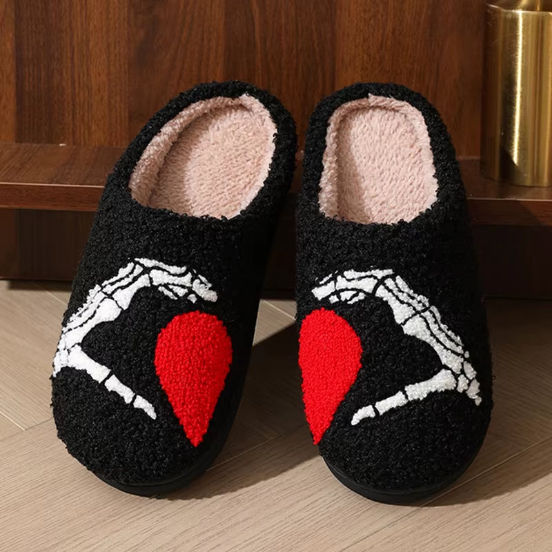 Cozy Autumn & Winter Slippers for Women - Lightweight Cotton Home Slides with Non-Slip Comfort
