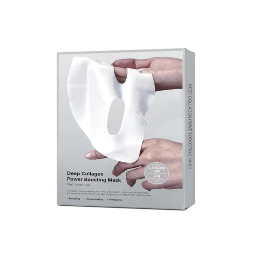 4Pcs/Box Absorbable Deep Collagen Power Boosting Mask anti Aging Night Moisturizing Mask Firming Lifting Brightening Skin Care